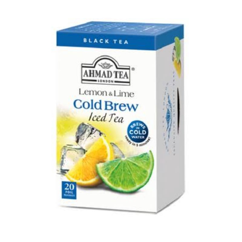 

Ahmad tea lemon lime cold brew ice tea per box isi 20 sachet/teh london