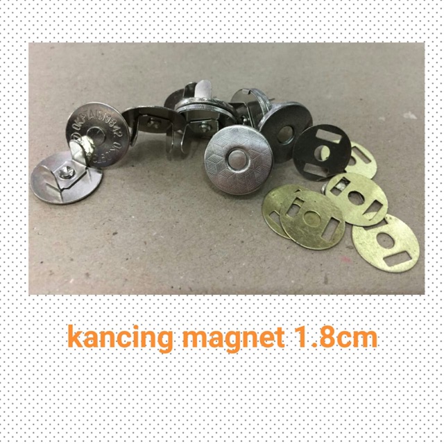 1set Kancing magnet 1,8cm tipis