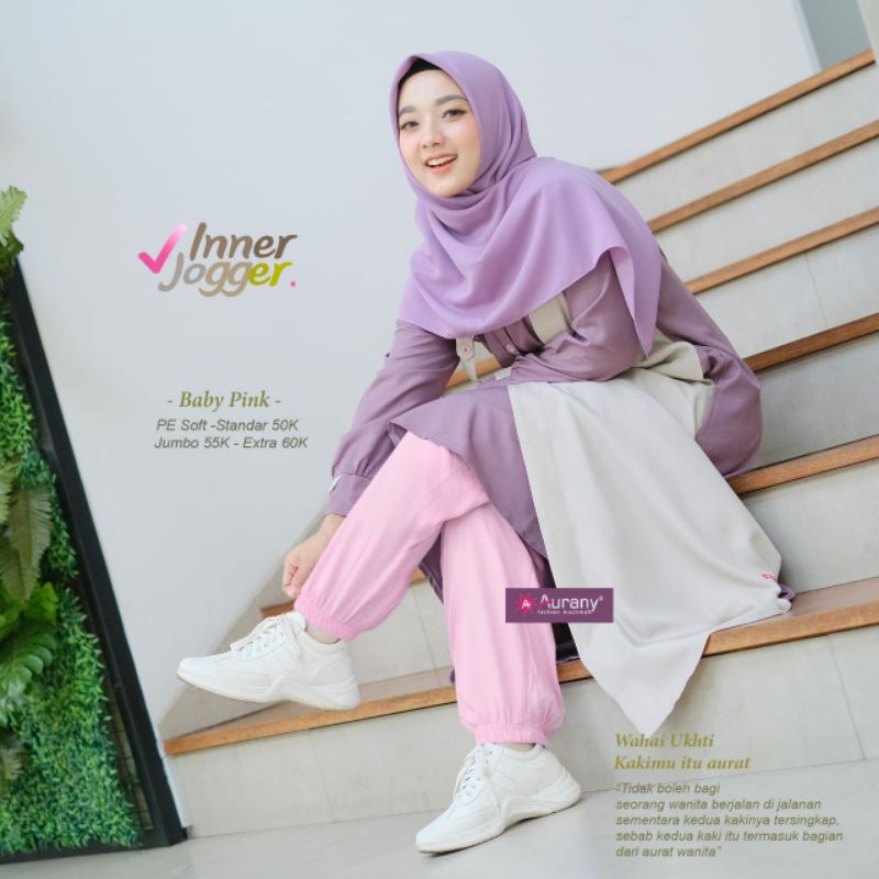 INNER JOGGER AURANY ( CELANA DALAMAN GAMIS )