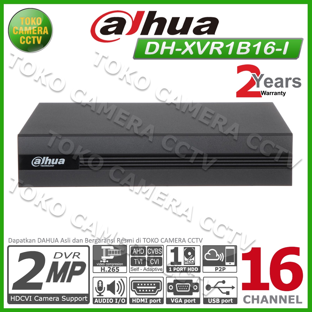 DVR RECORDER CCTV DAHUA 16 CHANNEL CCTV DAHUA 16CH 2MP