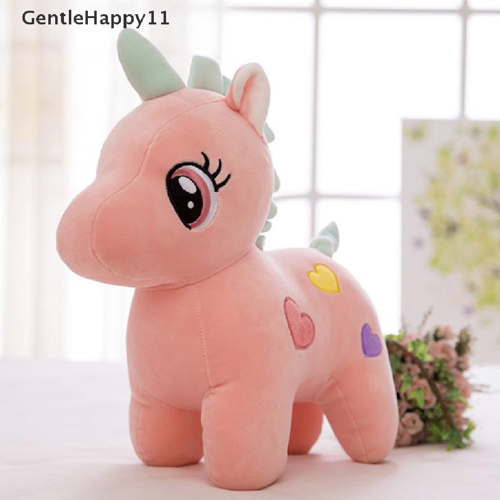 Gentlehappy Mainan Boneka Unicorn Pelangi 20CM Bahan Plush Untuk Bayi / Anak