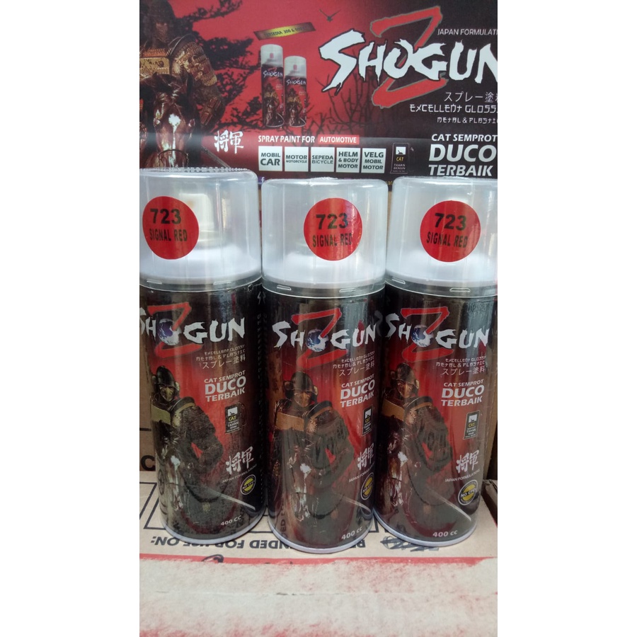 pilox pilox cat semprot duco  shogunz shogun signal red 723 400cc merah tua