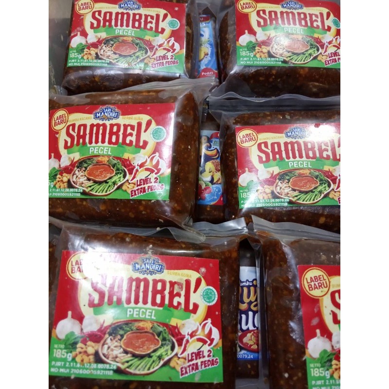 

Sambal Pecel 185Gr/Sambal Puca/Sambel Pecel Level 2