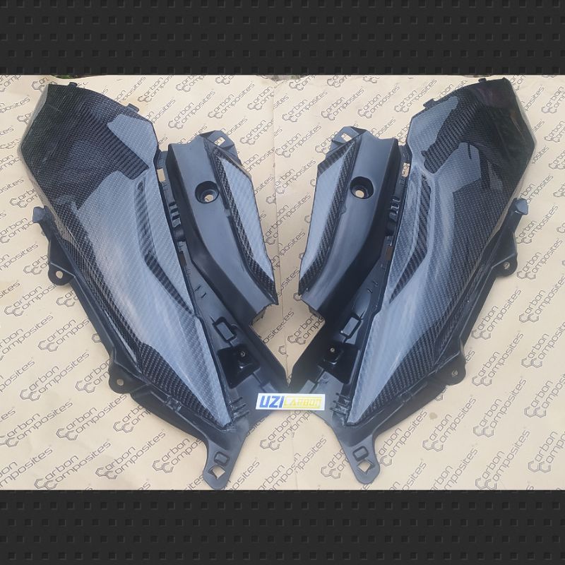 COVER SIDE DECK SAMBUNGAN BODY SAMPING NEW VARIO 125 150 CARBON KEVLAR