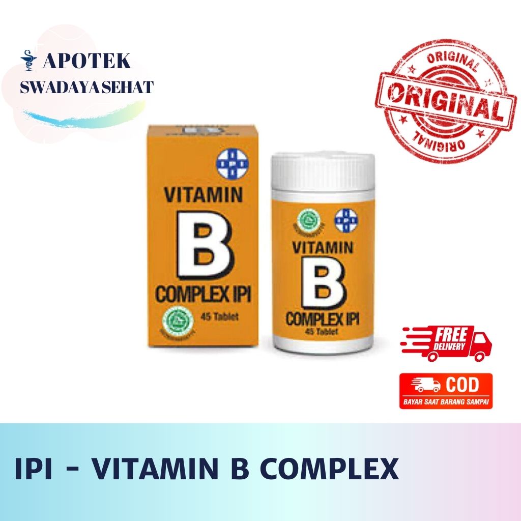 IPI Vitamin B1 , B12 , B Kompleks 45 Tablet - Suplemen Vitamin Complex Ipi Varian Complex