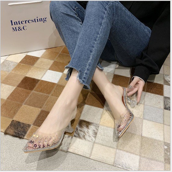 Korean Transparent Glass Heels / Sepatu Hak Wanita C129- 0206 -002