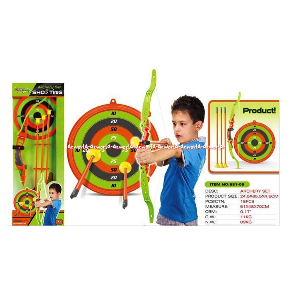 King Sport No 881 08 Archery Shoot Set Mainan Anak Panah Memanah Panahan Archeri