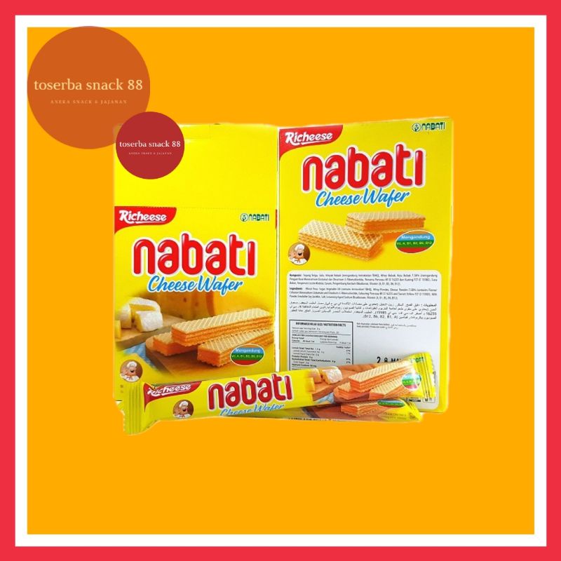 

WAFER NABATI/Cheese Wafer Nabati (7 gram × 20 pcs)