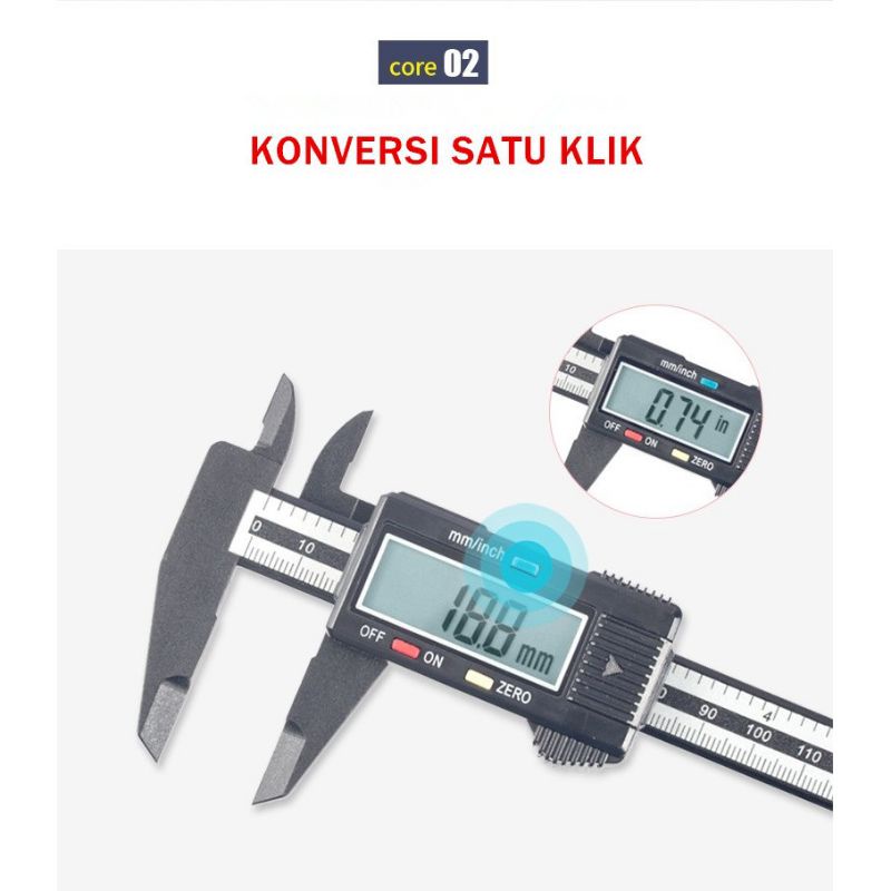 Digital Caliper Meter Jangka 0-150mm  Sorong Sigmat kaliper kliper