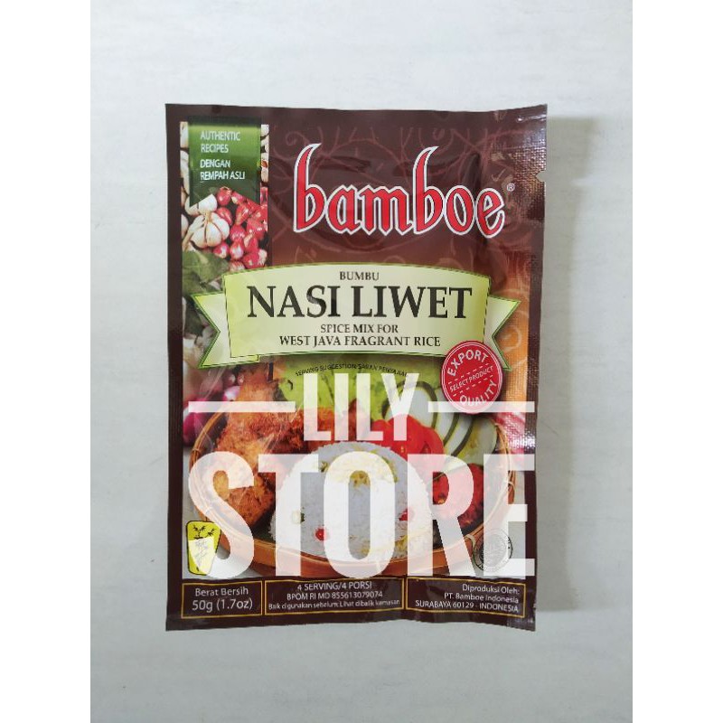 

Bamboe / Bambu Export Bumbu Nasi Liwet 50g