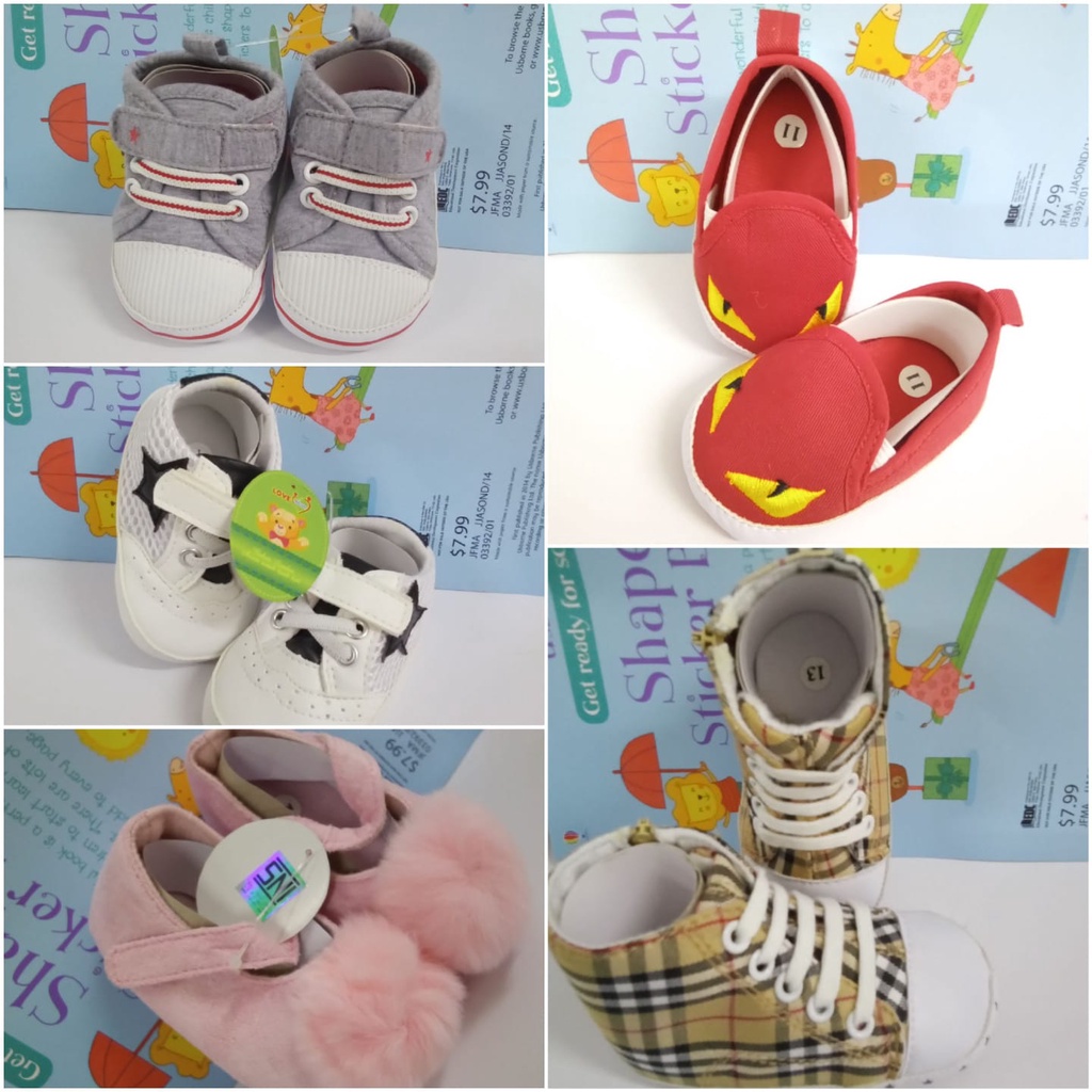 Sepatu Prewalker Baby - Sepatu Bayi Laki Laki/Perempuan Lembut Anti Slip SNI