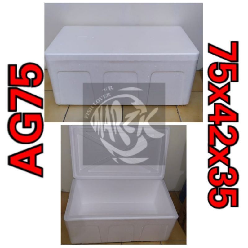 PANJANG 75cm AG75 BOX STYROFOAM / STEROFOAM / STEROFOM