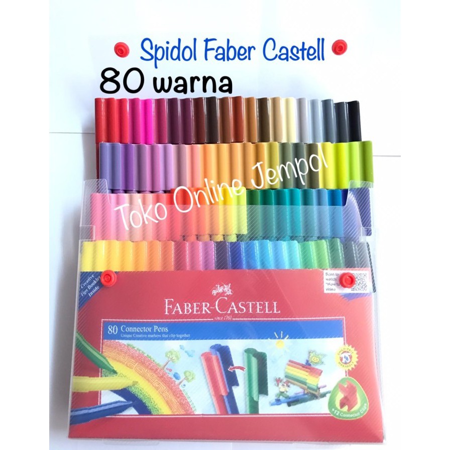 

80 Warna Spidol Connector Pen Faber 155068 Marker ATK1023FC Diskon