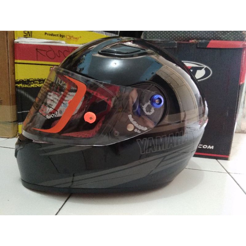 Kaca flat visor clear custom  pnp helm Yamaha Cargloss Vixion new