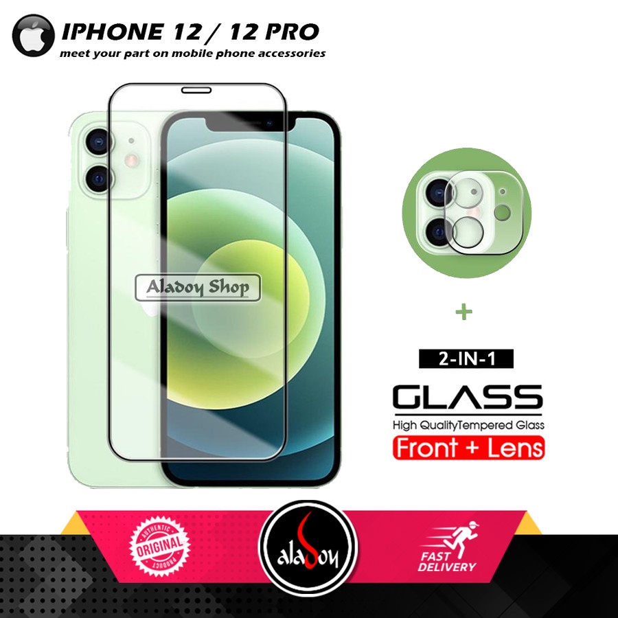 PAKET 2 IN 1 IPHONE 11/11 PRO/12/12 PRO/13/13 PRO Tempered Glass Layar dan Tempered Glass Camera