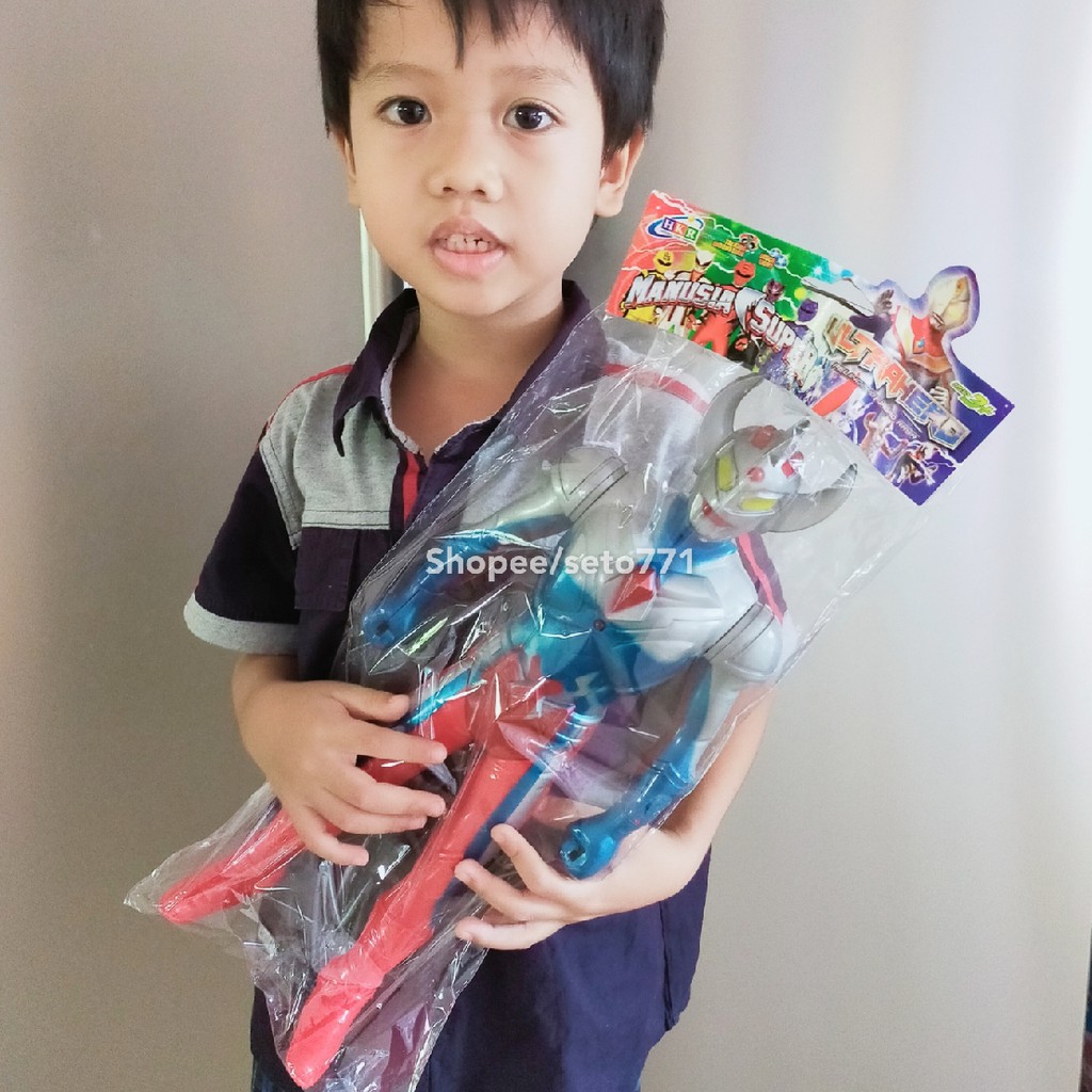 Ultrahero Mainan Anak Action Figure Robot Super Hero Ultra + Suara HKR