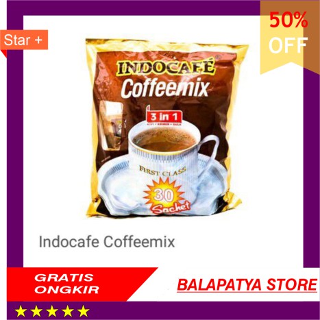 

BEST SELLER !!! Indocafe Coffeemix 3 in 1 Bag 20 gram isi 30 Sachet