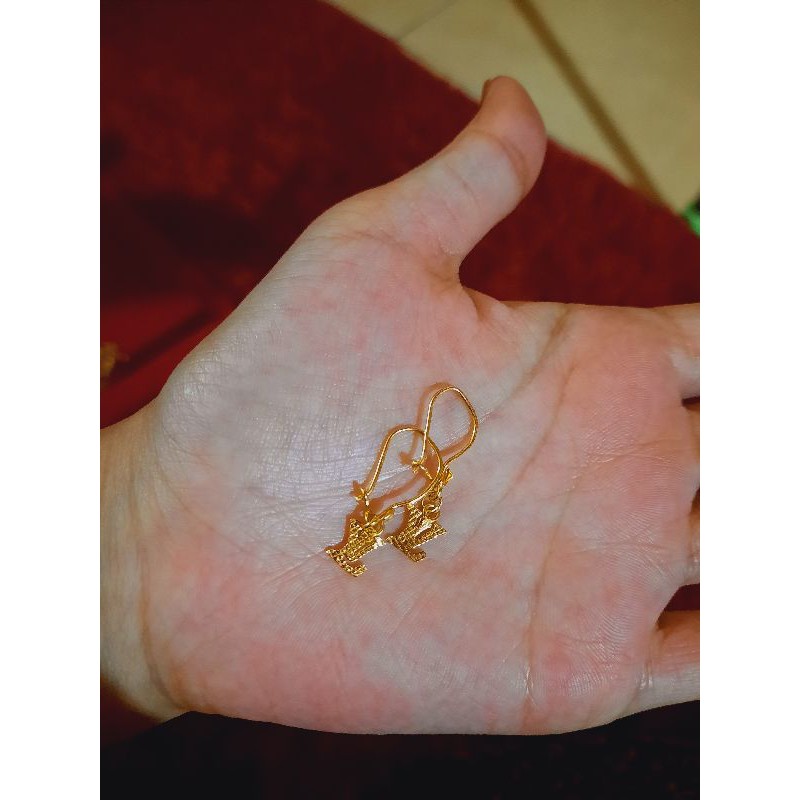 anting emas asli 24karat