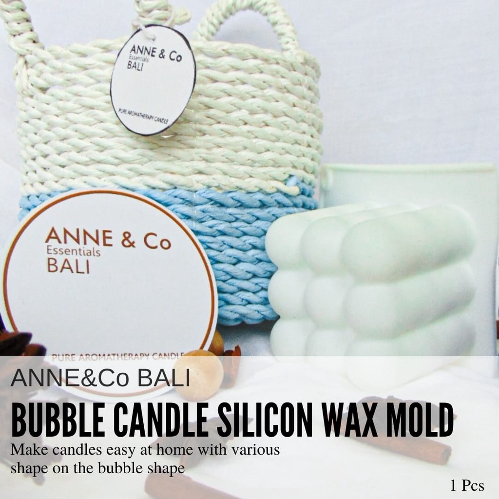 Anne&Co Bali || Bubble Candle Silicon Wax Mold | Pencetak Lilin Bubble