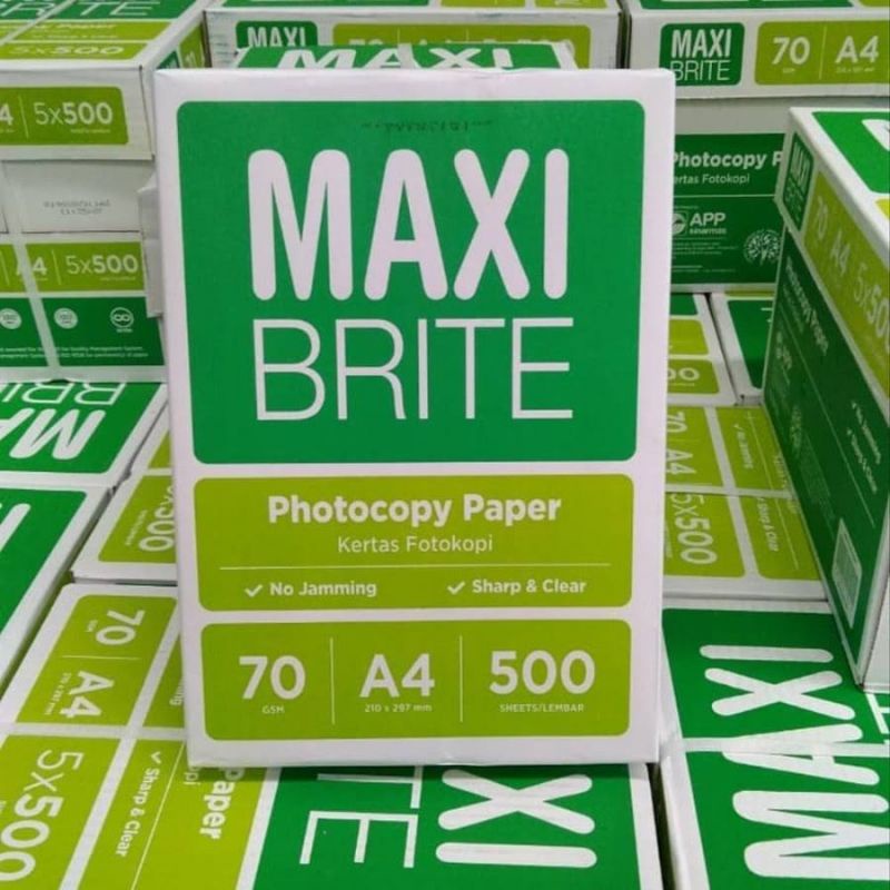 

kertas HVS Maxi brite A4 70 gsm