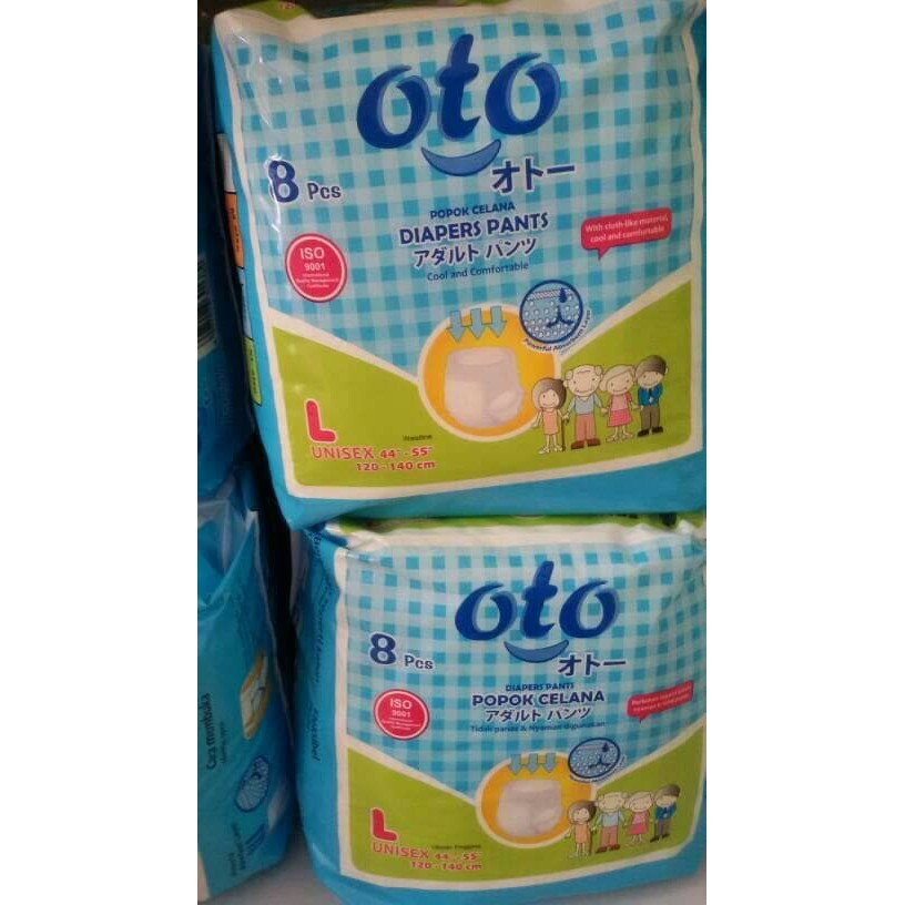 STOK BARU POPOK DEWASA CELANA OTO L 8/ PAMPERS DIAPER DEWASA MURAH AL1
