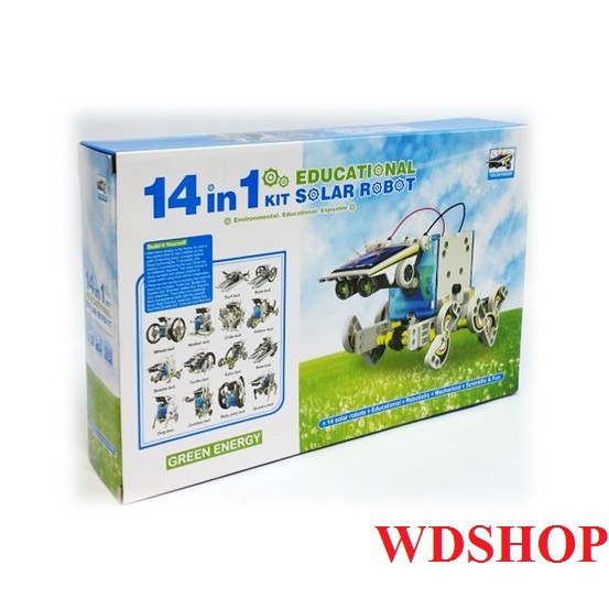 WD Mainan Edukasi DIY 13 in 1 Solar Robot Kit / Solar Toys 13 in 1