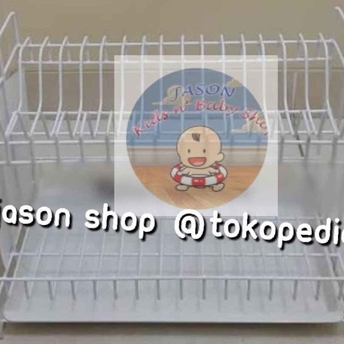 Rak piring serbaguan rose 394 T + tray (nampan/alas) susun 2