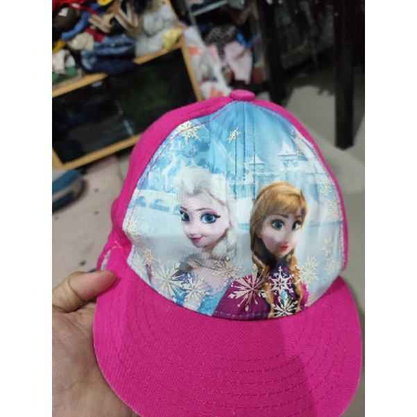 preloved topi frozen disney original/topi hangat disney