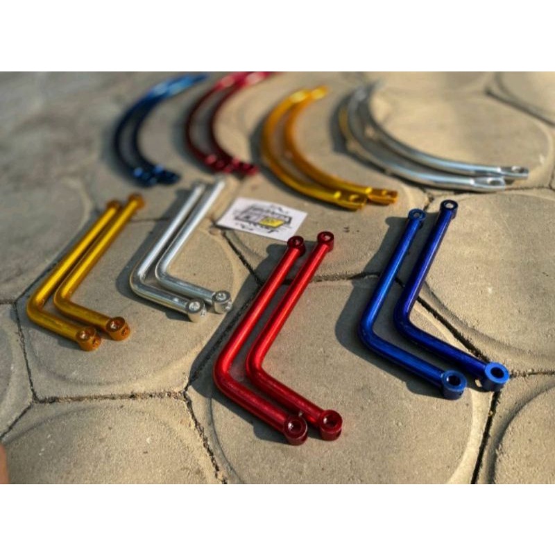 PANGKON KNALPOT RACING DUDUKAN BRAKET GANTUNGAN KLEM KNALPOT MODEL TIPE C L GL CB