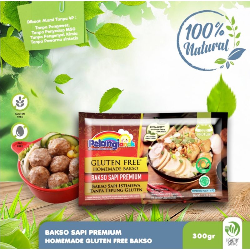 

Bakso Sapi Non MSG / Pelangi frozen food bogor makanan beku sehat baso sapi meatball alami