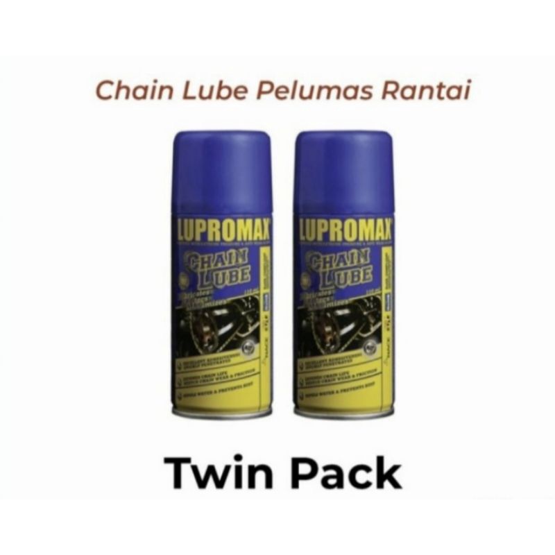 Lupromax Chain Lube Pelumas Rantai Universal Serbaguna 110 Ml Twin Pack