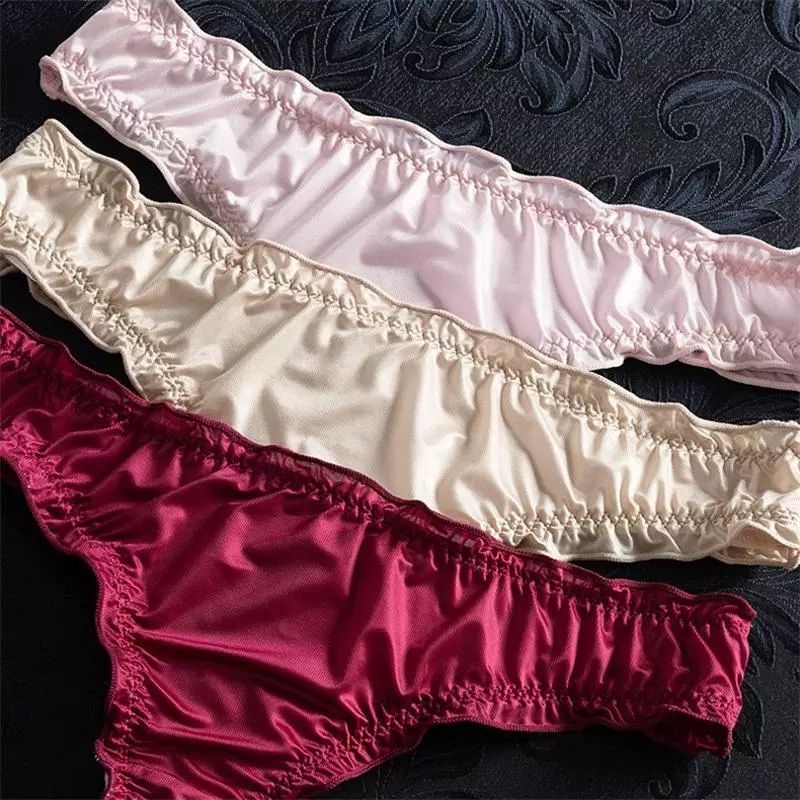 cd gstring thongs bahan satin licin cd mewah lembut