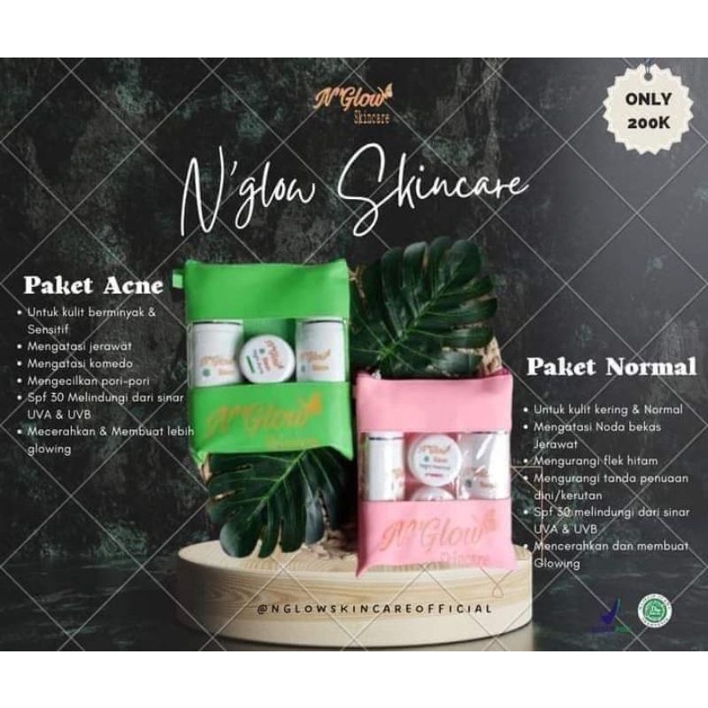 N’GLOW SKINCARE PAKET N’GLOW ACNE NORMAL