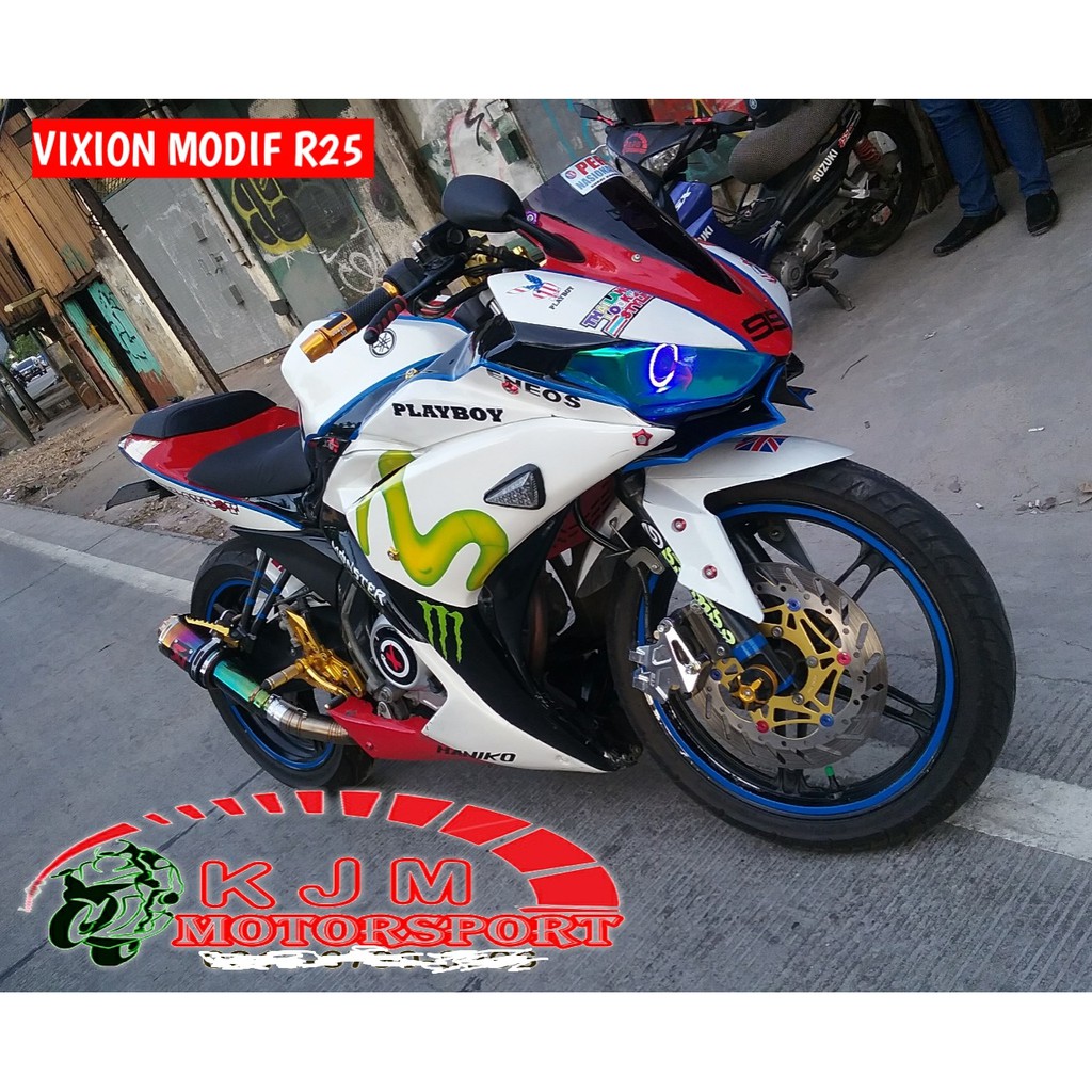 Modifikasi Vixion Kepala Ninja  Z250