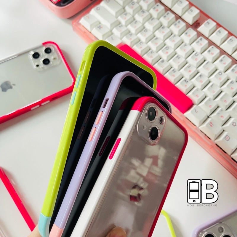 Color Block Puzzle Bumper Soft Case Lens Cover for iPhone X XR XS 11 12 13 PRO MAX