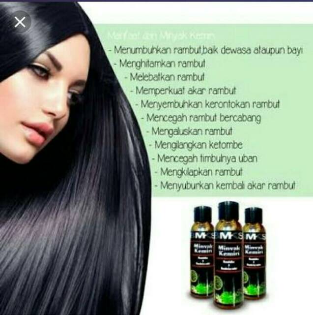 BMKS MINYAK KEMIRI ORIGINAL BPOM  MENUMBUHKAN &amp; MENYUBURKAN RAMBUT