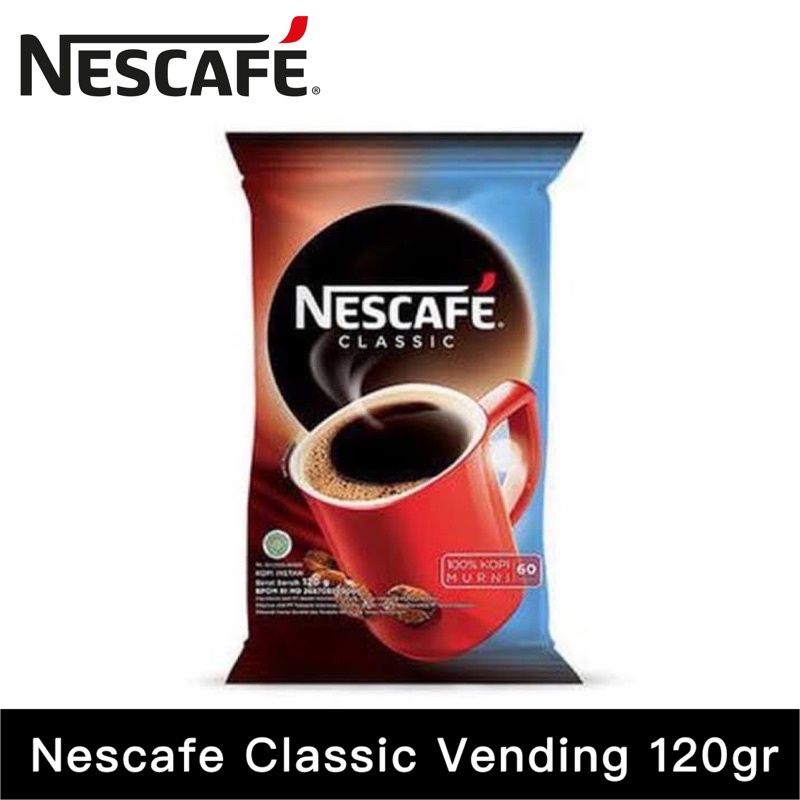 

Kopi Nescafe Classic VENDING 120gr (100% Robusta Murni)