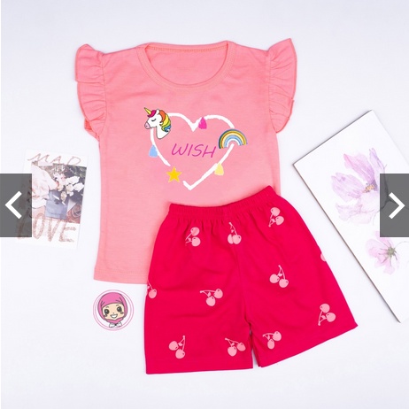 SETELAN ANAK RUFFLE / SET BAJU ANAK CEWEK USIA 1- 8 TAHUN WONDERFUL EDITION