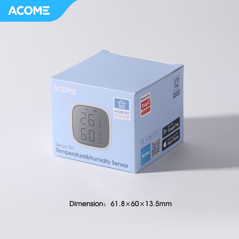 ACOME Smart Control Sensor Sensor Suhu Kelembapan Udara TH1