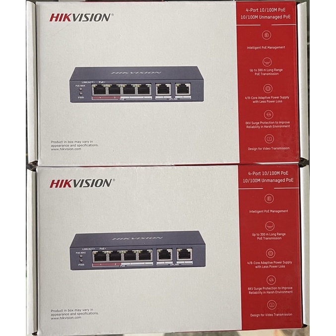 Swicth hup poe HIKVISION 4port dan 8port DS-3E0106P-E/M dan DS-3E0310P-E/M