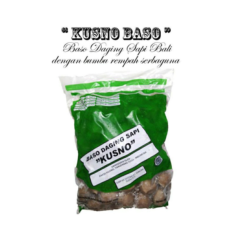 

Kusno Baso Sapi - Bakso kusno 500gr - Bakso Kusno
