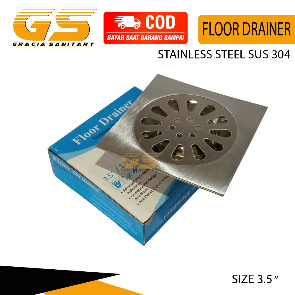 Floor Drain - Saringan Got Anti Bau / Korosi Stainless Steel SUS 304