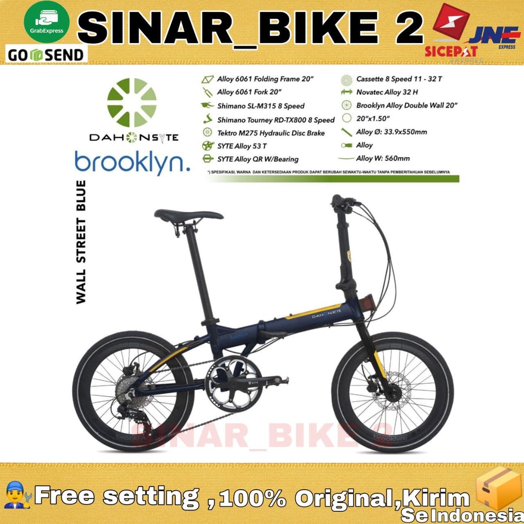 Dahon Sytee Brooklyn Sepeda Lipat 20 Inch Hidraulik