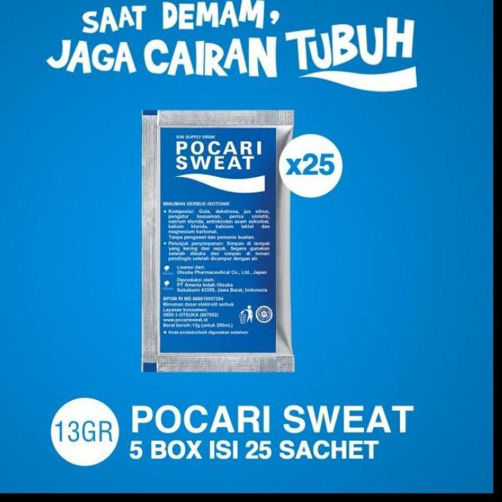 

Model Baru Pocari Sweat Sachet 13g 5 box (25 sachet) JU7^