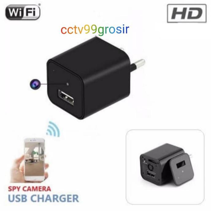 HOT PROMO Spy Cam Wifi Camera Alat Sadap Kamera USB Charger Adaptor Hidden Cam .
