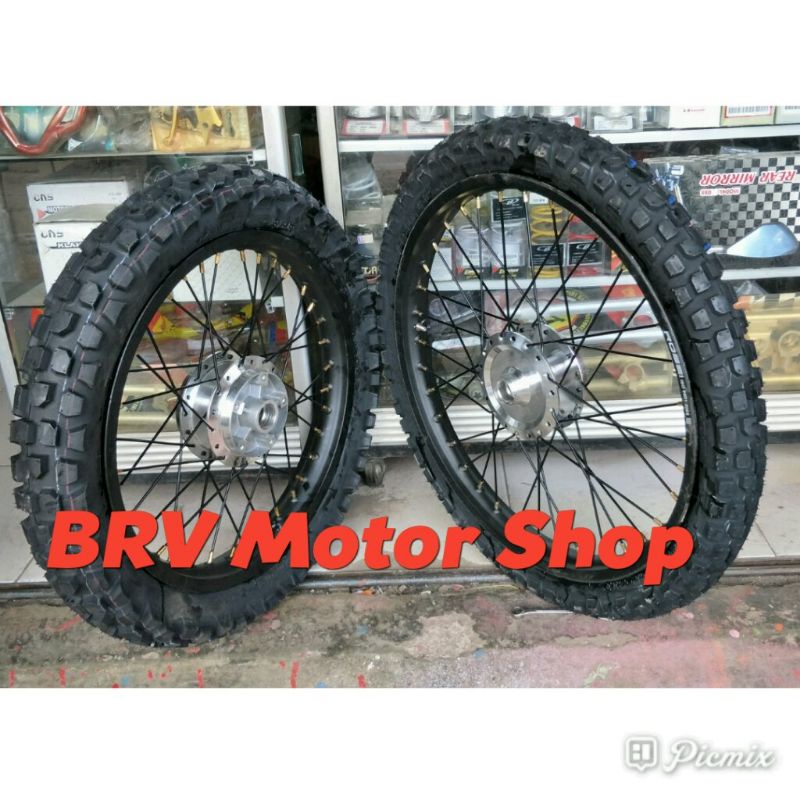 Sepaket Velg CBR 18-21 Cb 150R - Cb 150 Old - Velg 18+21 cb - CBR lengkap ban