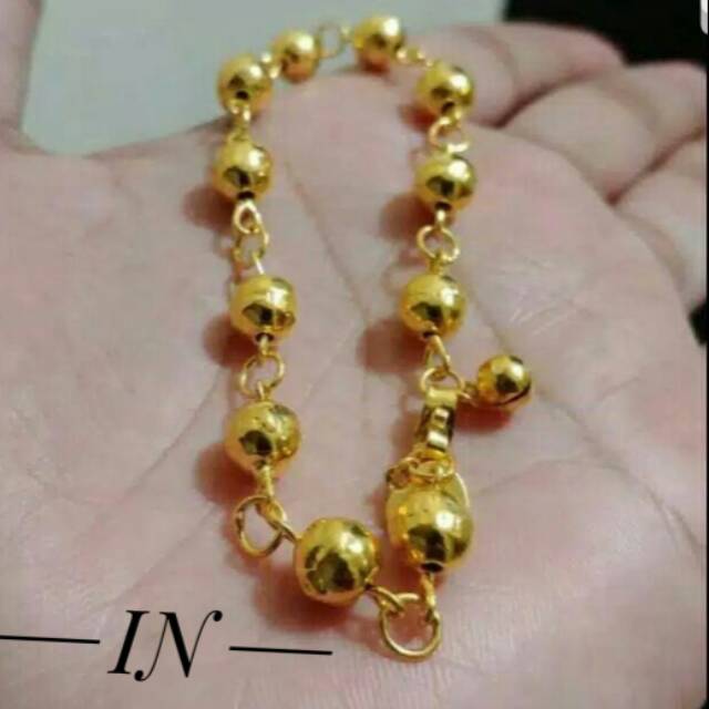 Gelang tangan lapis emas  24k