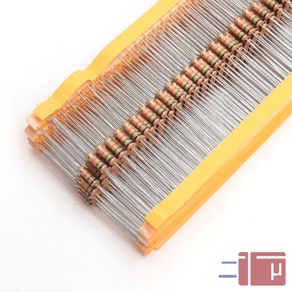 x10 Resistor 15K 1/2W Karbon 5% Taiwan Kaki Tembaga