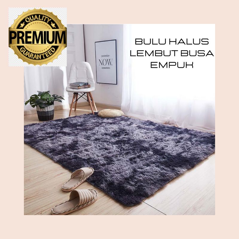 Karpet Bulu Lembut Ukuran 150X200X3,5 Karpet Lantai  Karpet Bulu Kamar Tidur Kualitas Premium