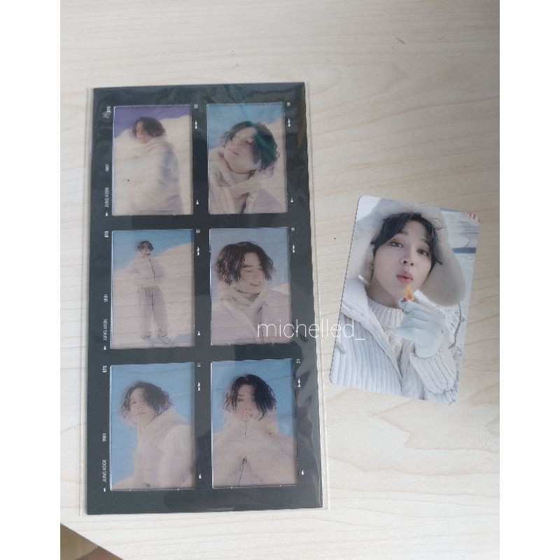 bts winter package 2021 official photocard pc jimin &amp; 6cut film jungkook